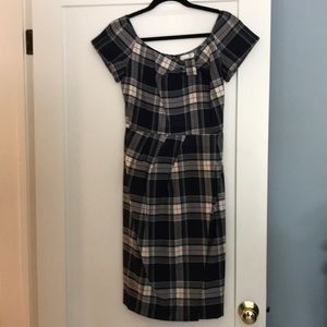 Kate Spade Plaid Midi Dress